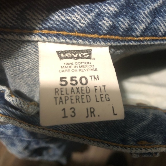 Vintage Levi's 550 Jeans Women's 13 Relaxed Fit Tapered Leg Baggy High Rise - Picture 2 of 6